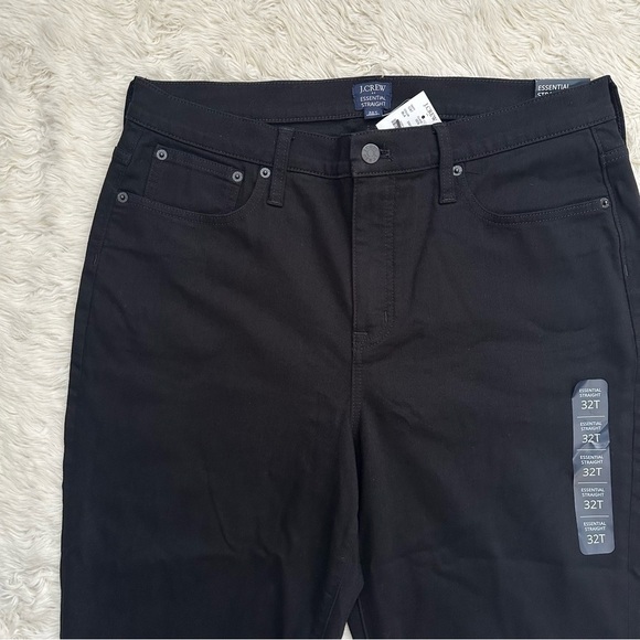 J. Crew Factory Jeans Tall Essential Straight In All-Day Stretch Black 32T NWT - Picture 5 of 11